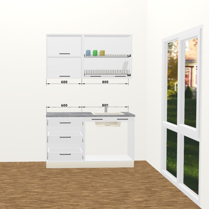 Кухня Винтаж 1,4 м В 720 Стандарт MiroMark