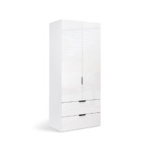 Шкаф 2Дв 2Ящ Мила / Mila Глянец Белый MiroMark MA-12-WB