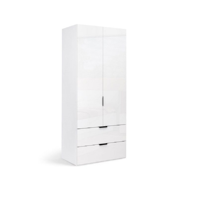 Шкаф 2Дв 2Ящ Мила / Mila Глянец Белый MiroMark MA-12-WB