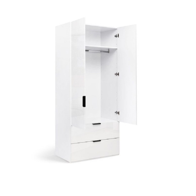 Шкаф 2Дв 2Ящ Мила / Mila Глянец Белый MiroMark MA-12-WB