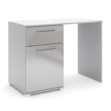 Стол письменный 1Дв 1Ящ Меги / Megy Глянец Шиншила Серая MiroMark MG-71-GG
