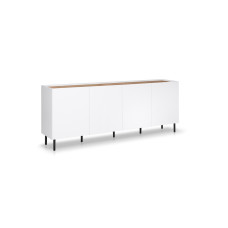 Комод 4Дв 2.0м Нео / Neo Глянець Дуб Ліворно - Супермат Білий MiroMark NE-162-LW