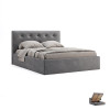 Кровать Мягкая обивка с каркасом Подъёмным механизмом 1,8x2,0 Катрин / Katrin Серый Велюр MiroMark KT-48-WM