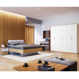 Комплект в спальню 6Дв Асті / Asti Глянець Білий - Дуб Крафт MiroMark