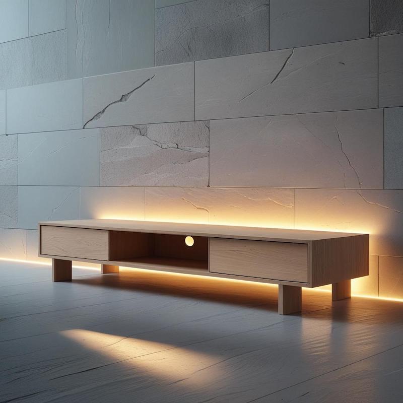 тумба под телевизор с LED подсветкой