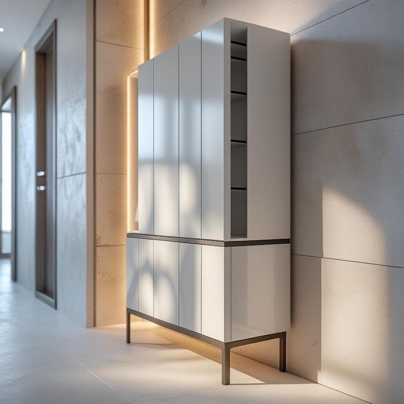 тумба для обуви узкая современная